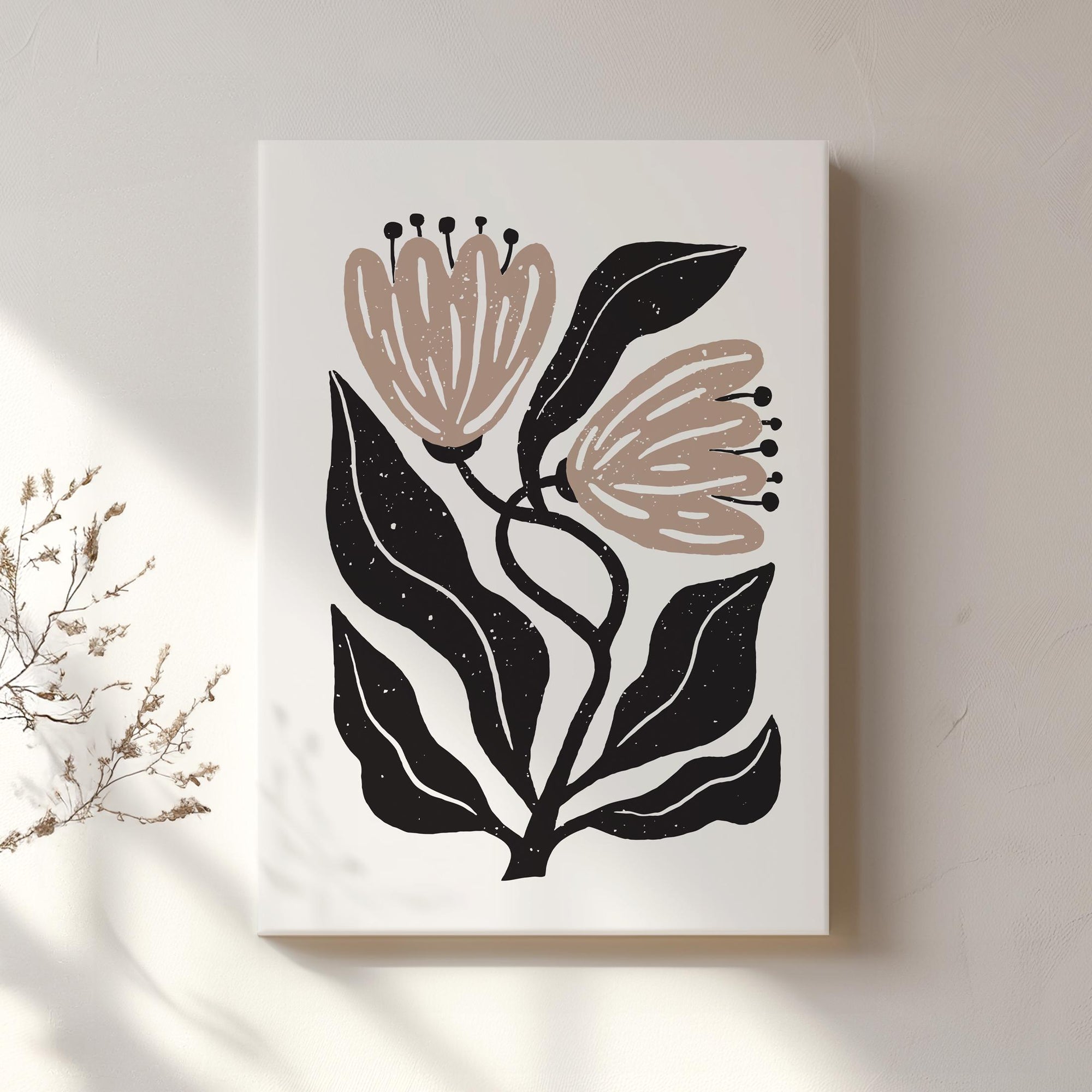 minimalist floral art