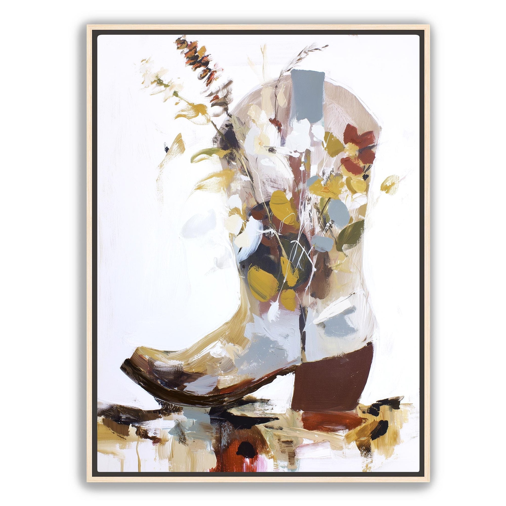 Modern abstract Western wall art print