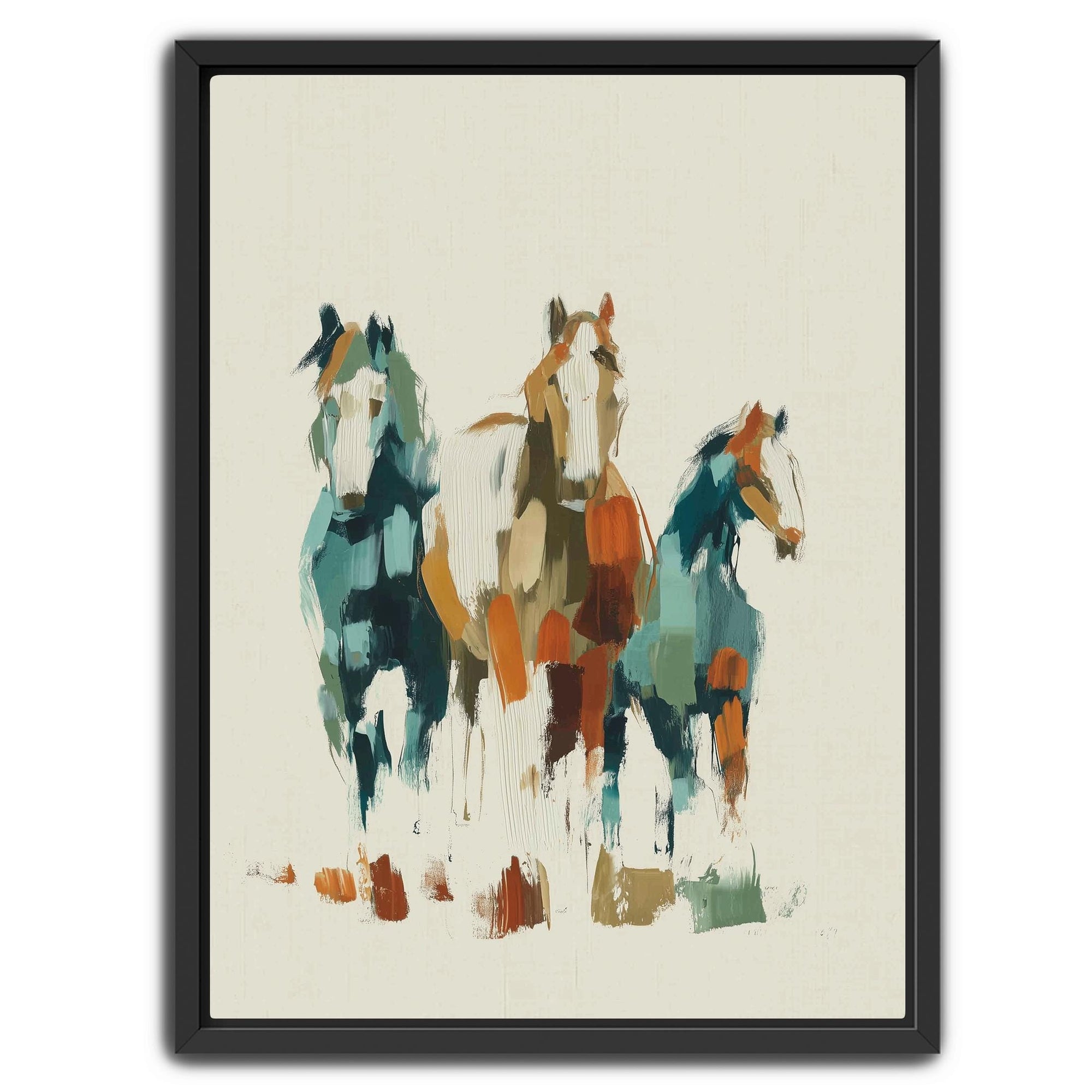 Neutral abstract animal wall art