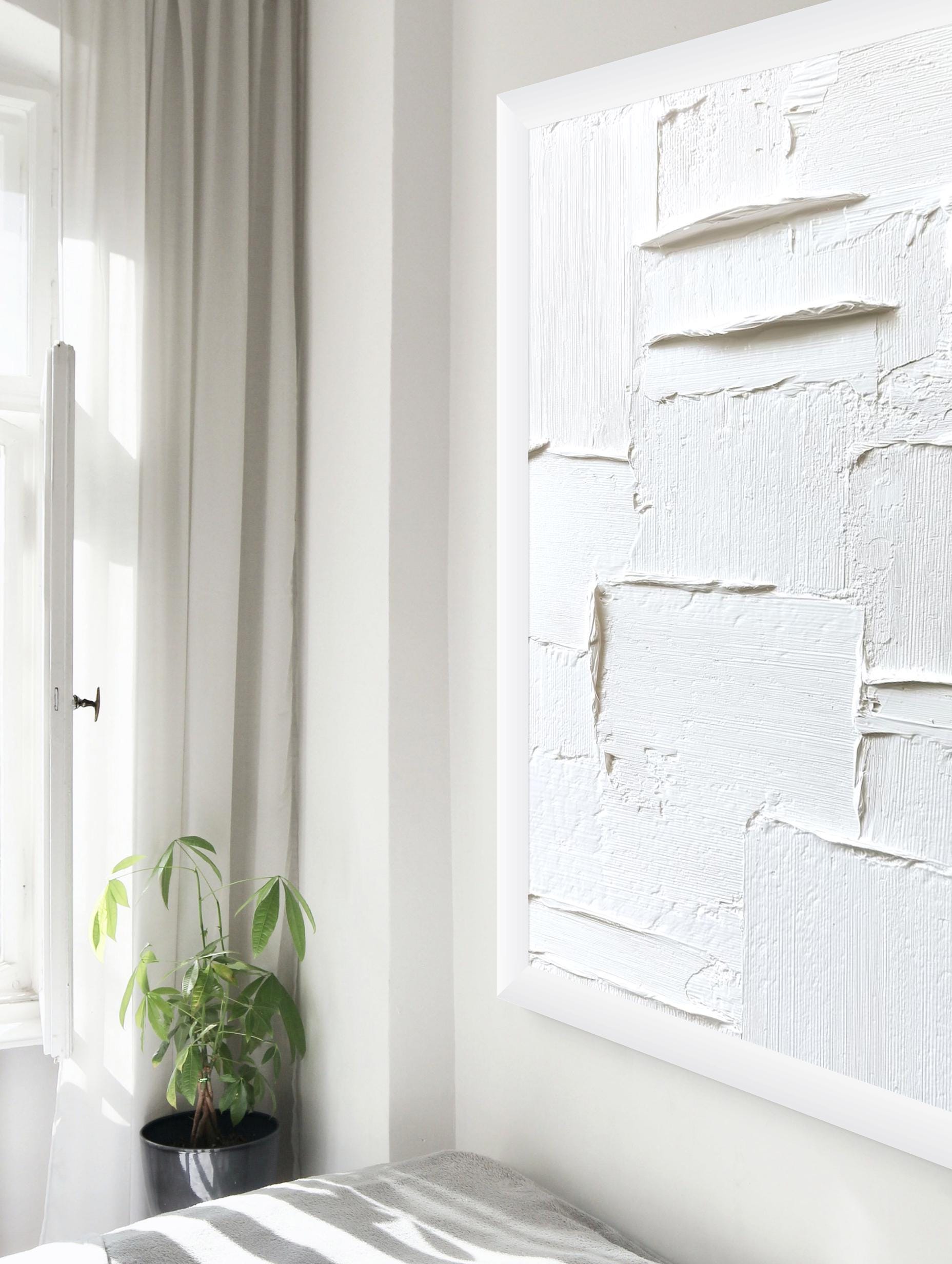 Tone on tone abstract wall art for modern homes