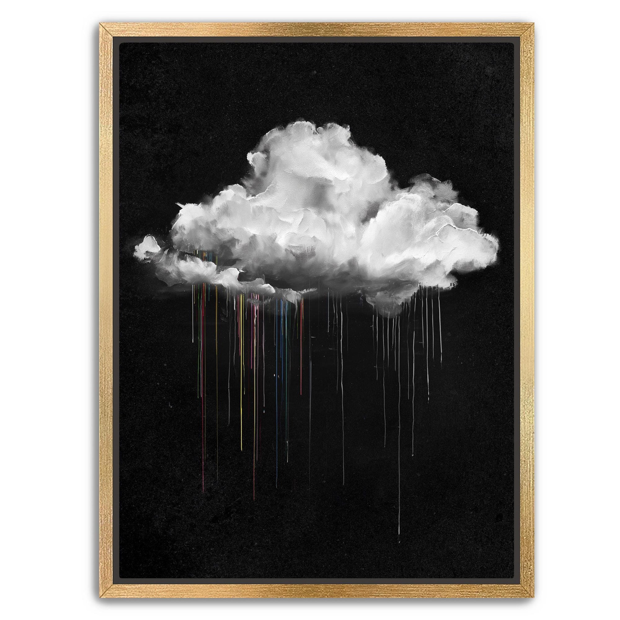 Large modern black wall art canvas