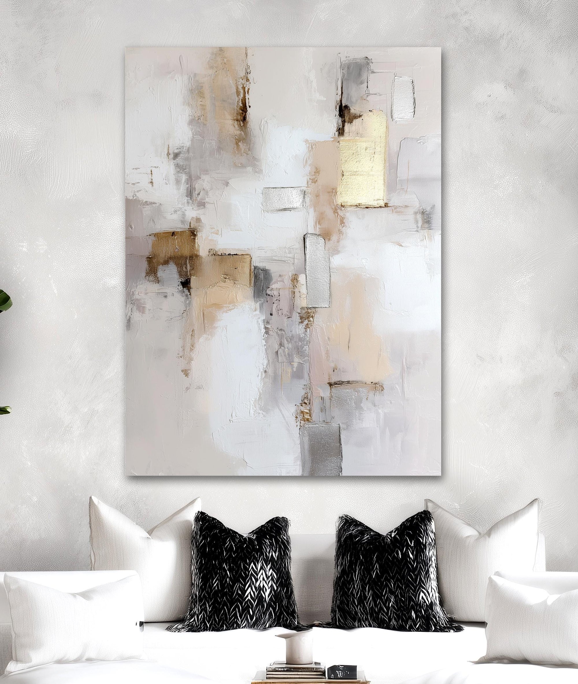 luxury modern abstract wall decor vertical print