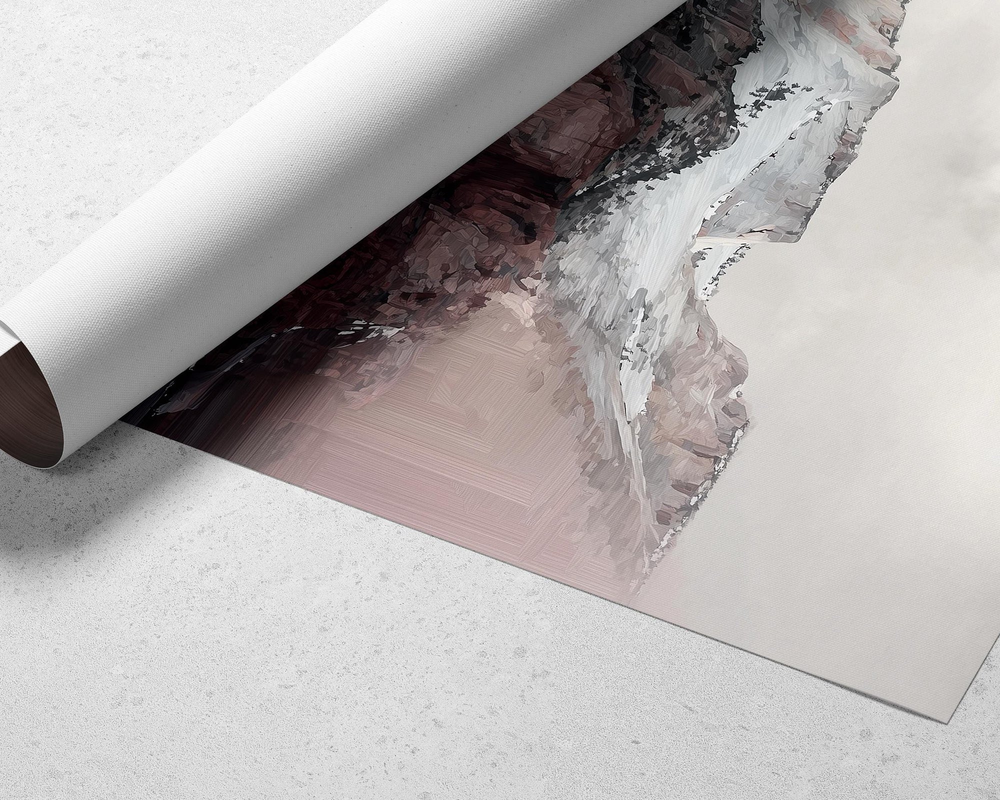 zion national park poster rolled art print in tube