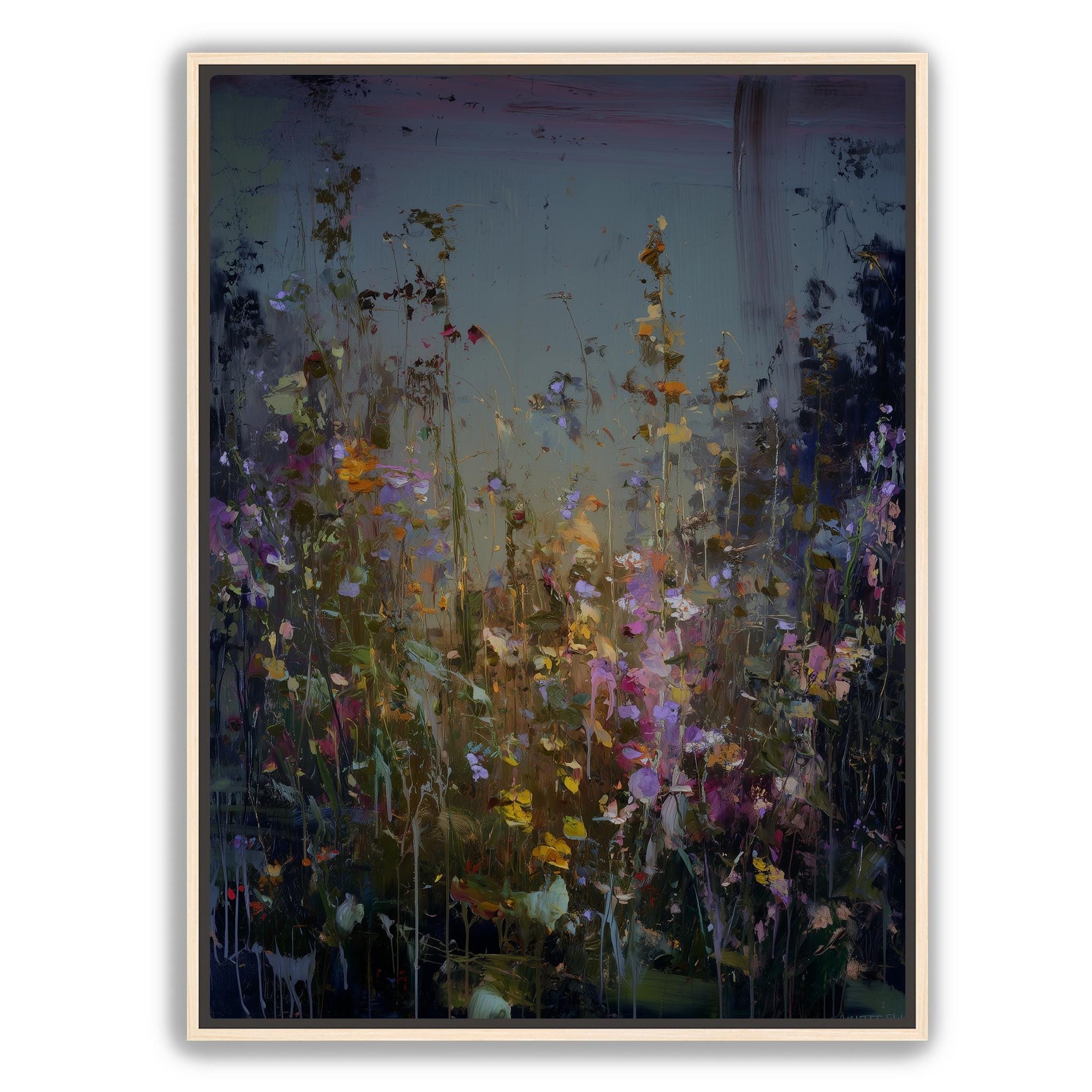 Dark Wildflowers Wall Art