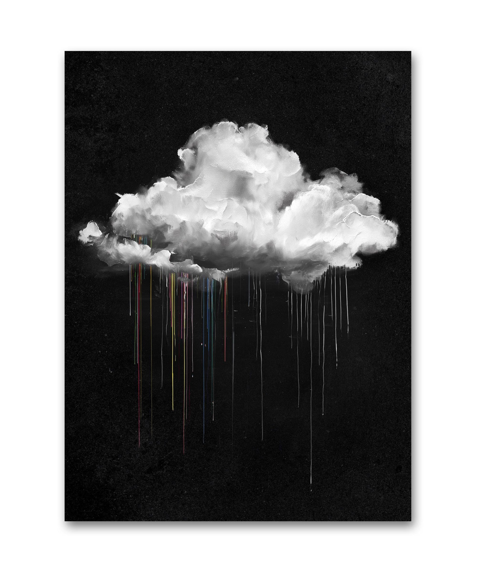 White cloud statement wall decor