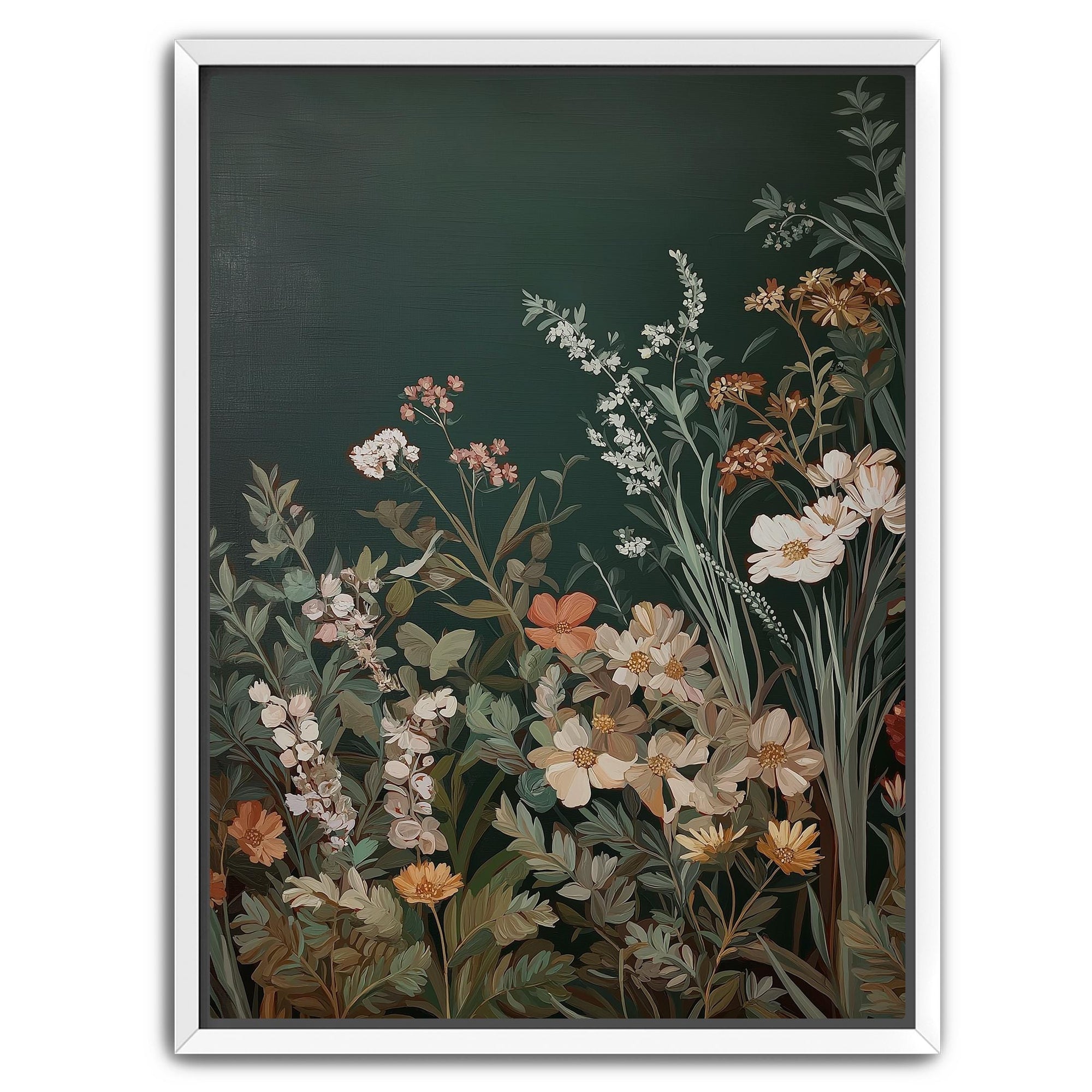 Moody botanical garden artwork for modern interiors