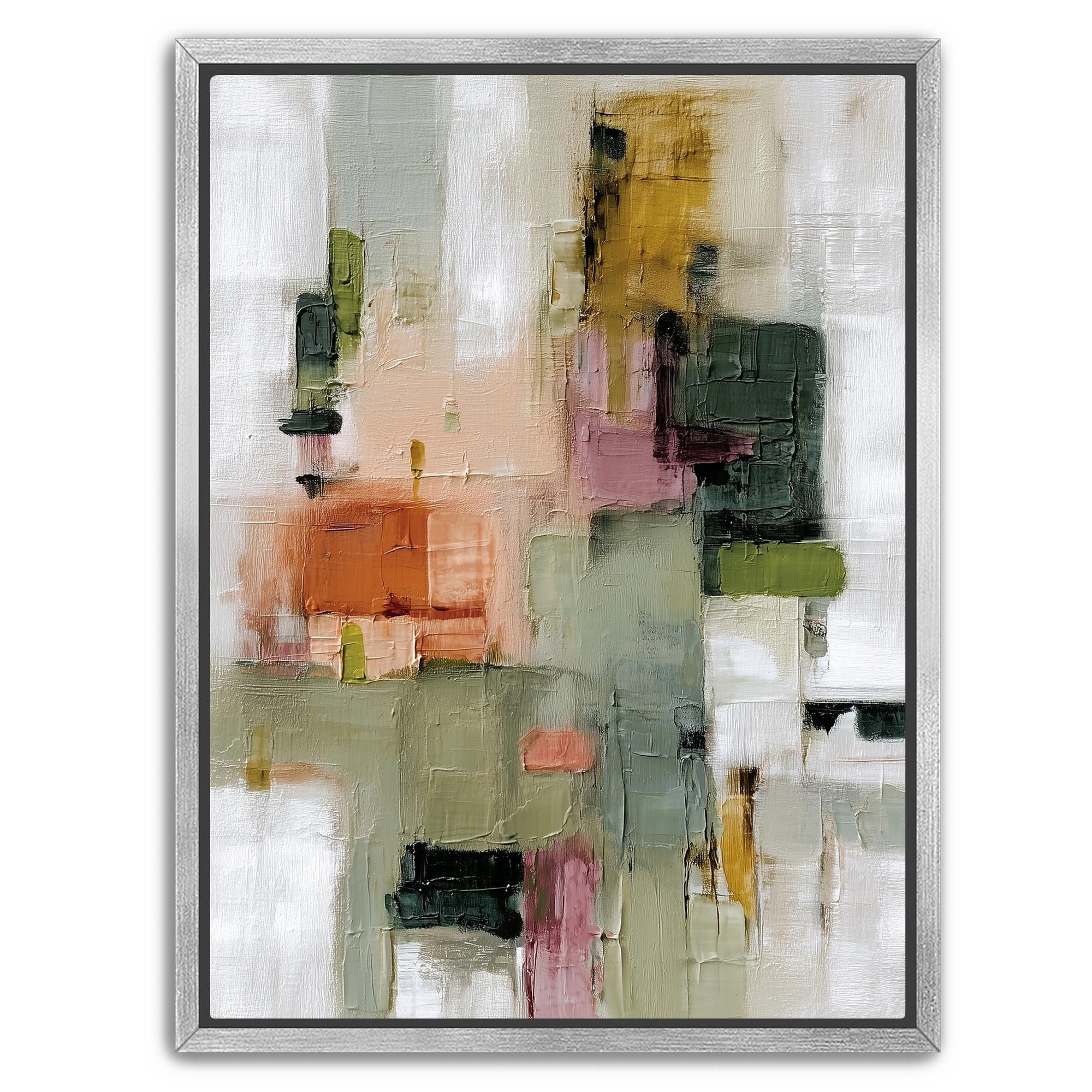Muted abstract canvas vertical