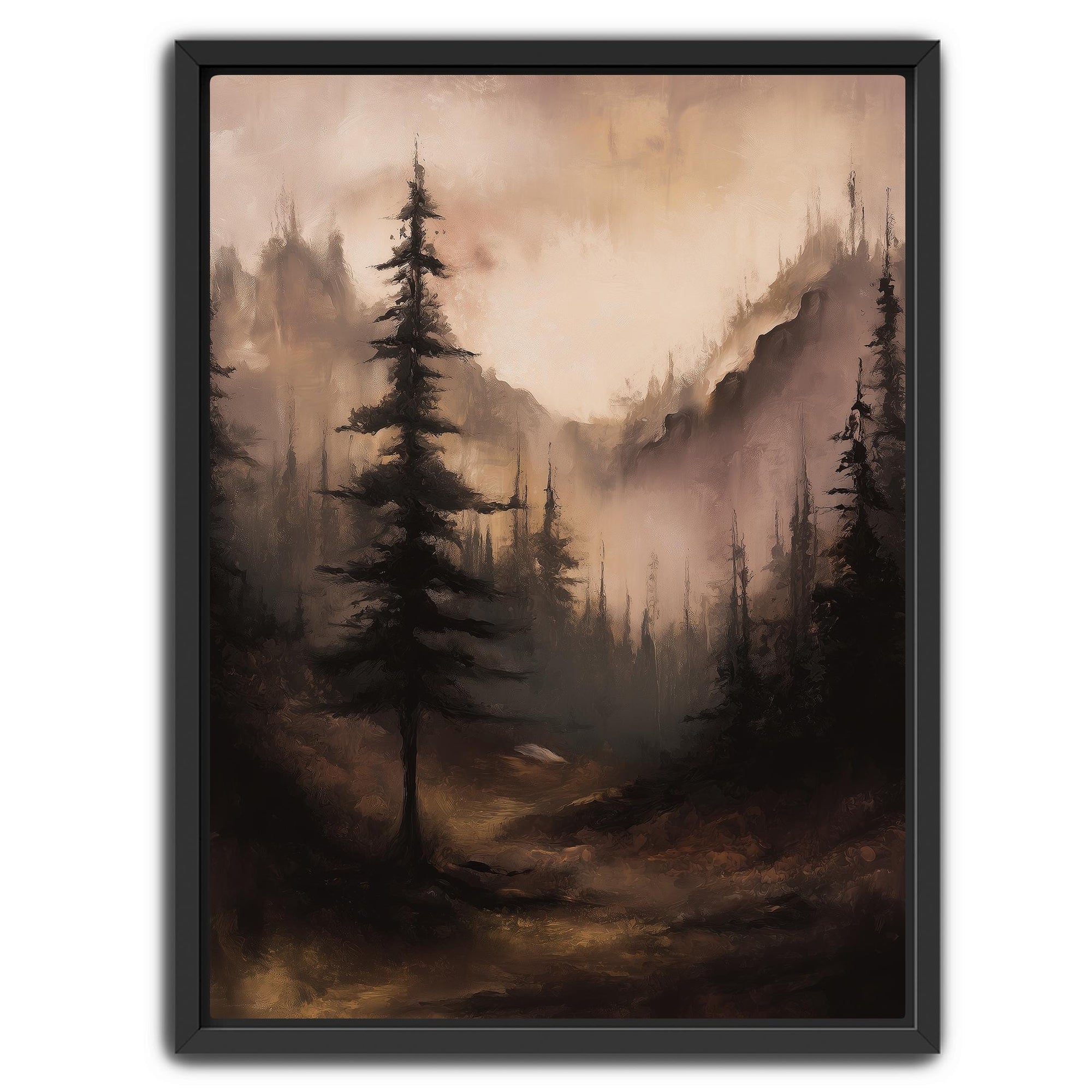 Large alpine landscape artwork for nature inspired home
