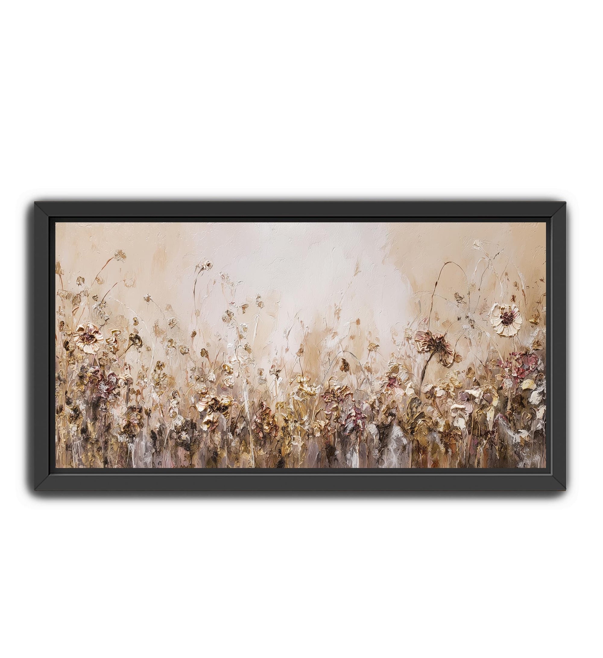 Large rustic floral wall art for living room