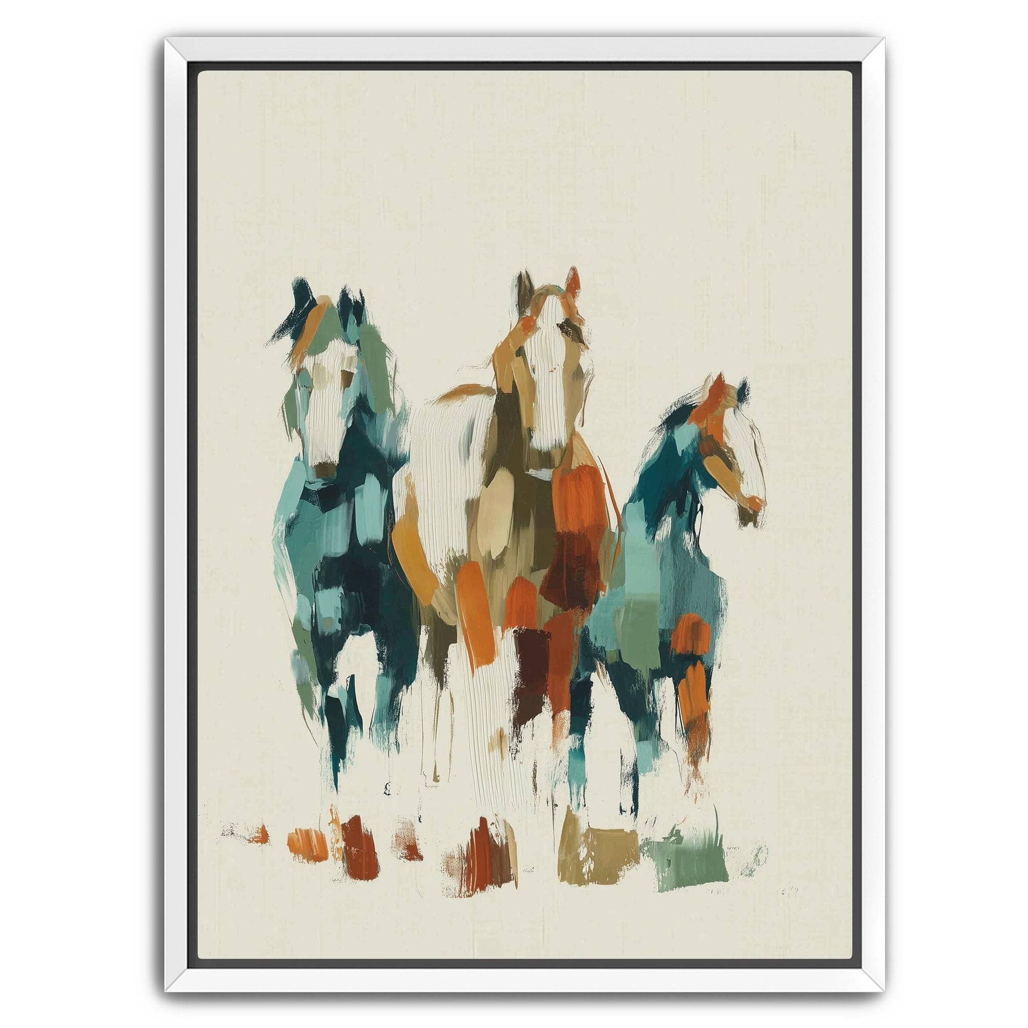 Modern western horse painting print