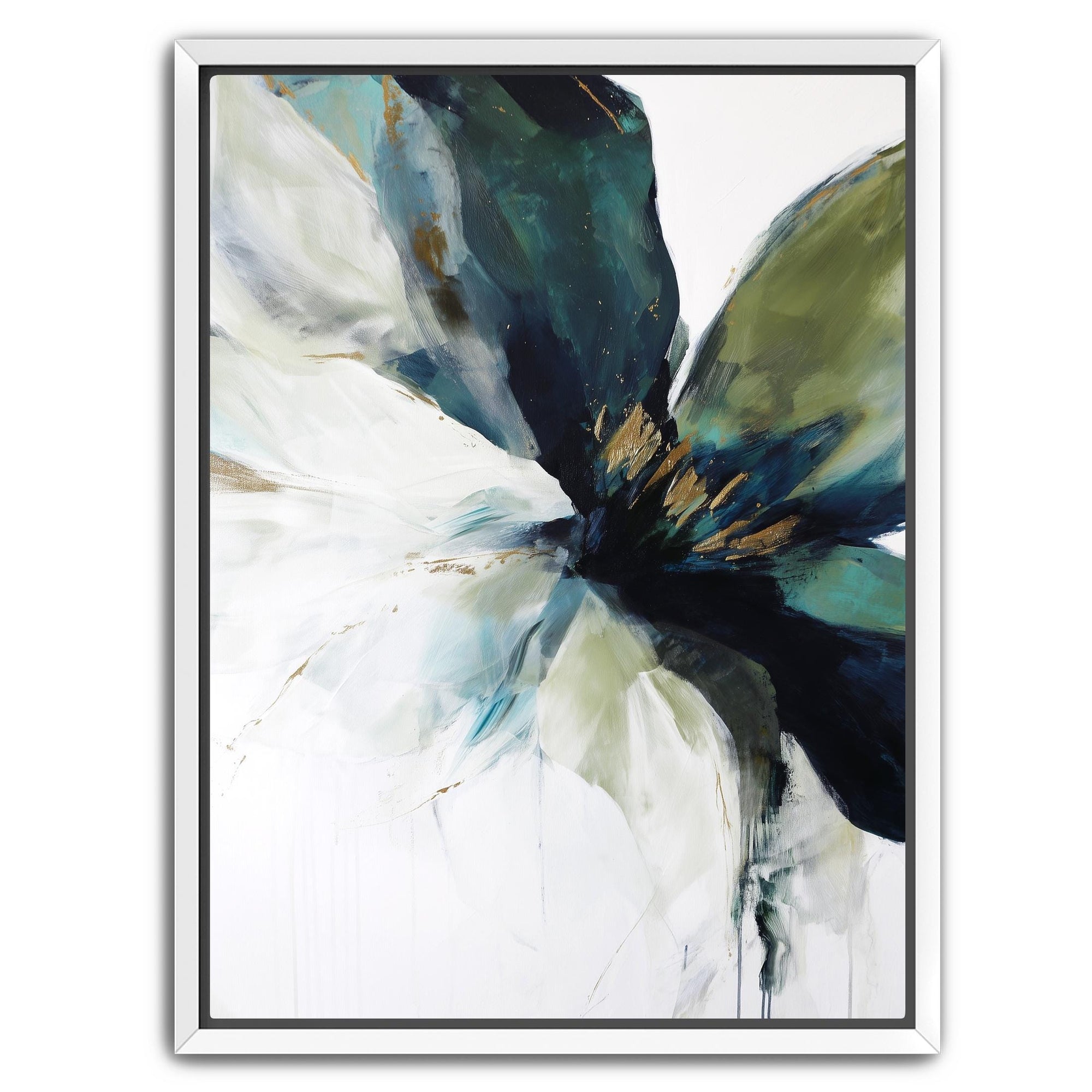 abstract floral wall art set of two