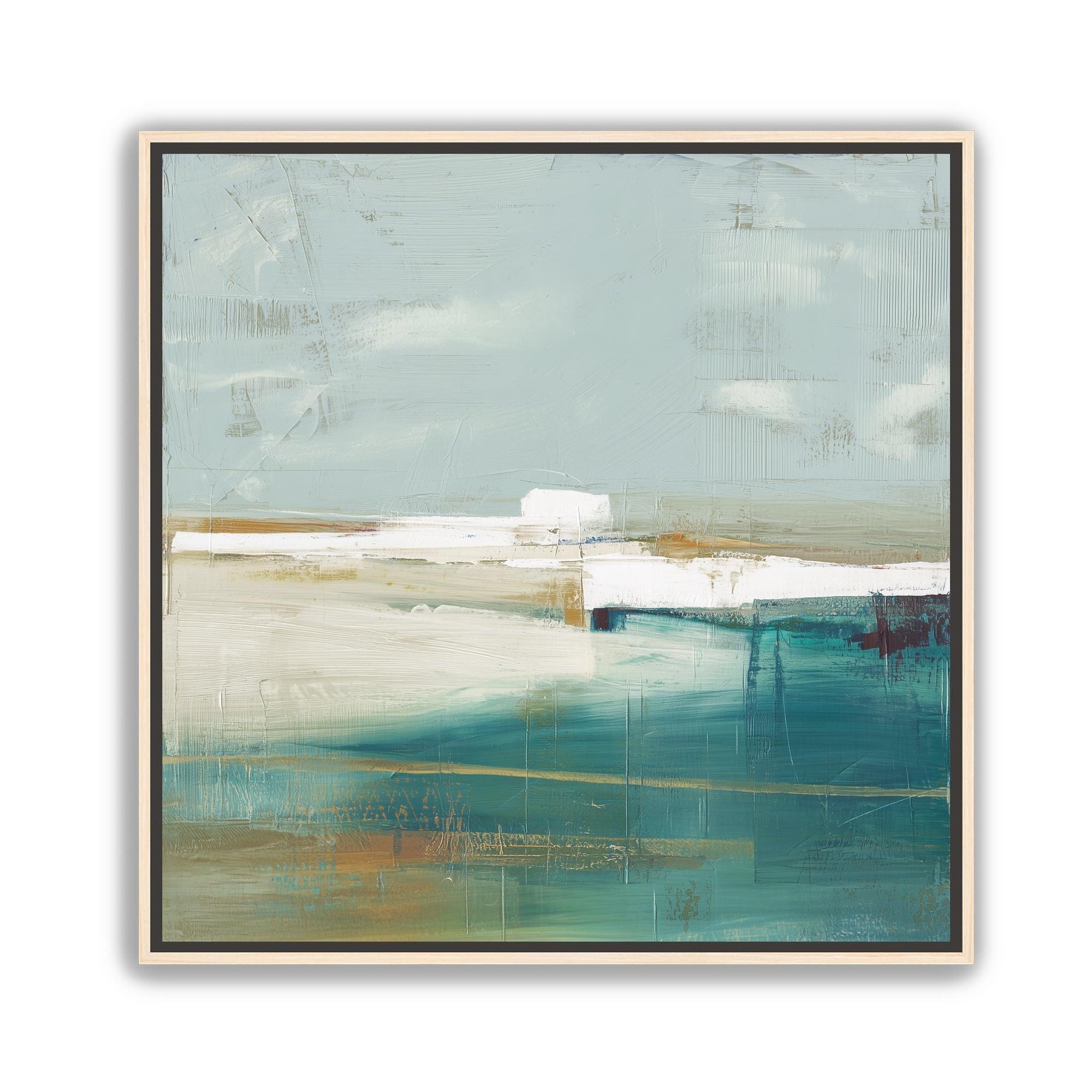 abstract coastline print