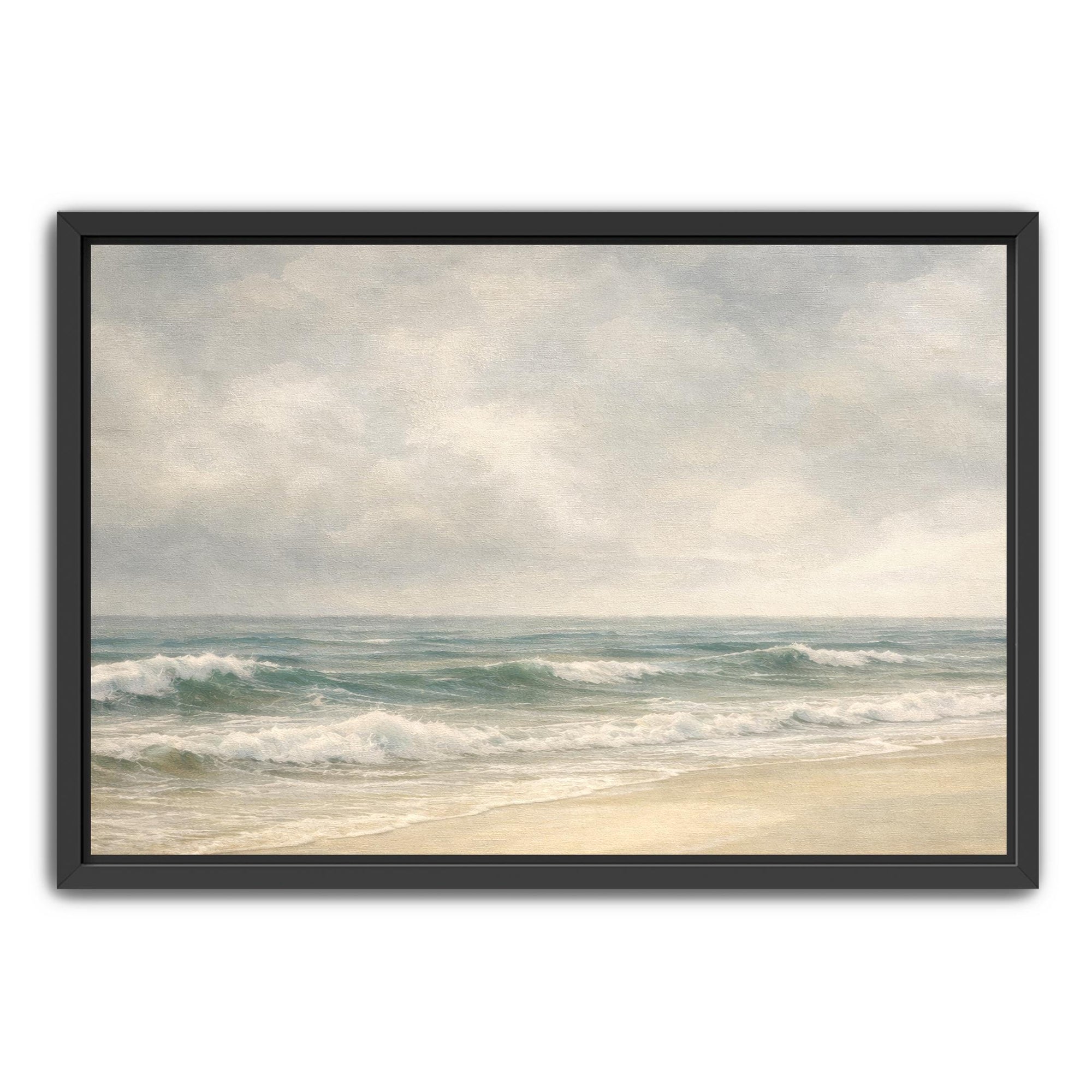 framed coastal wall decor ready to hang