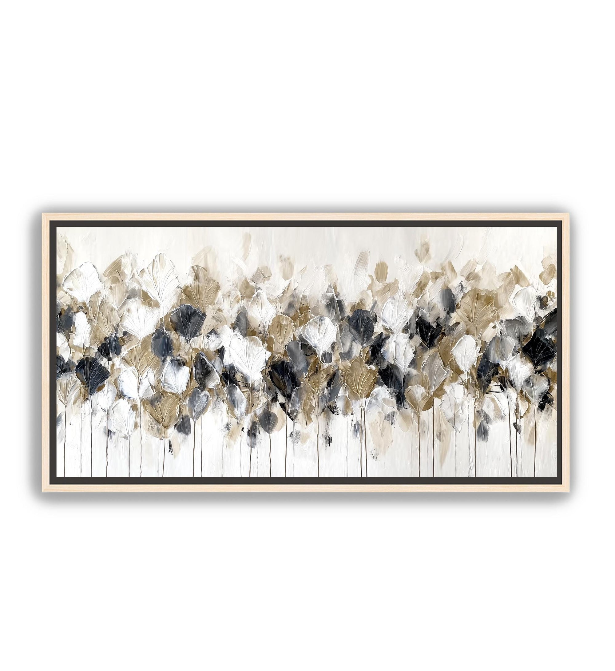 Elegant black white botanical statement piece