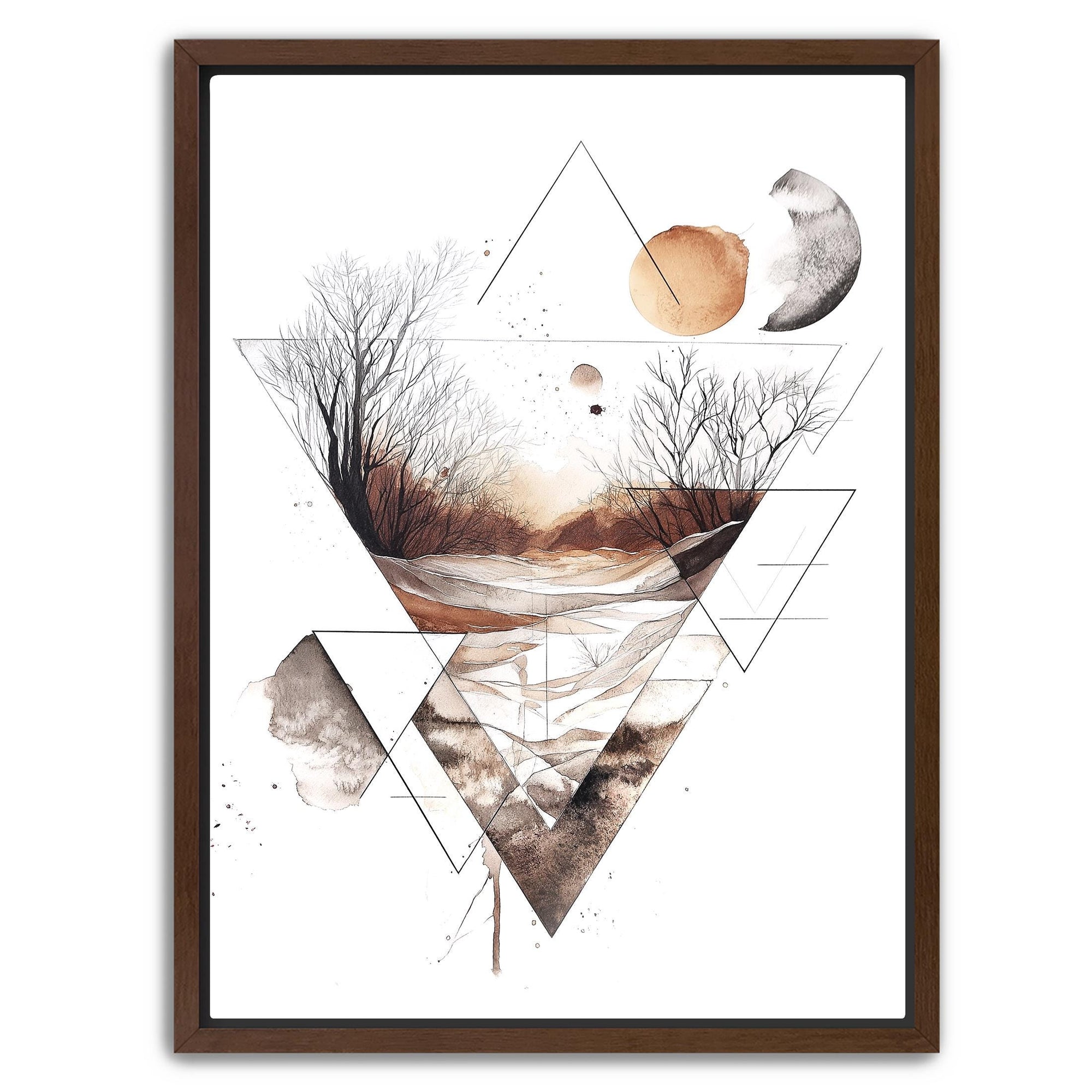 modern nature wall art for living room