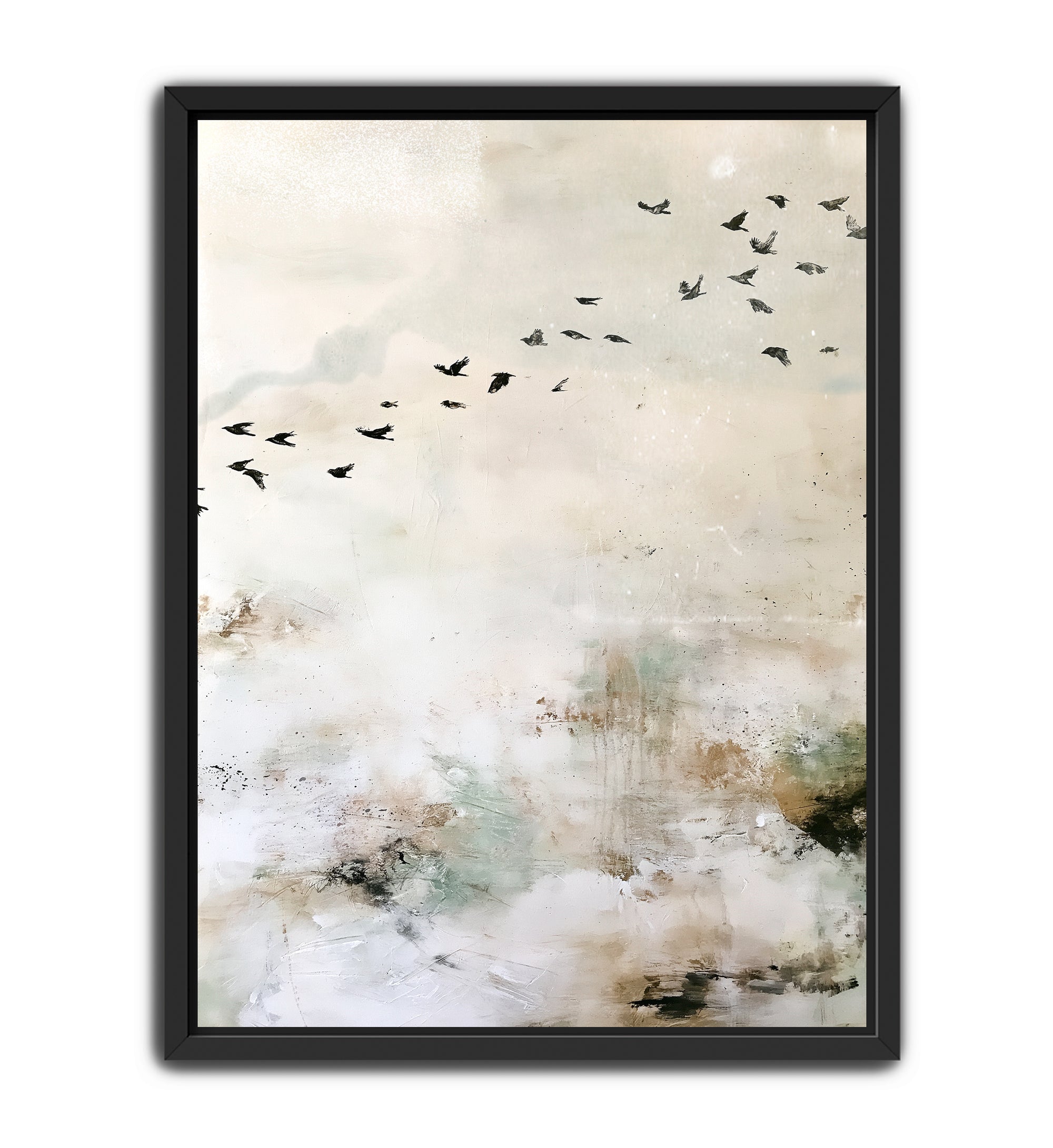 Birds + Patina Abstract Wall Art