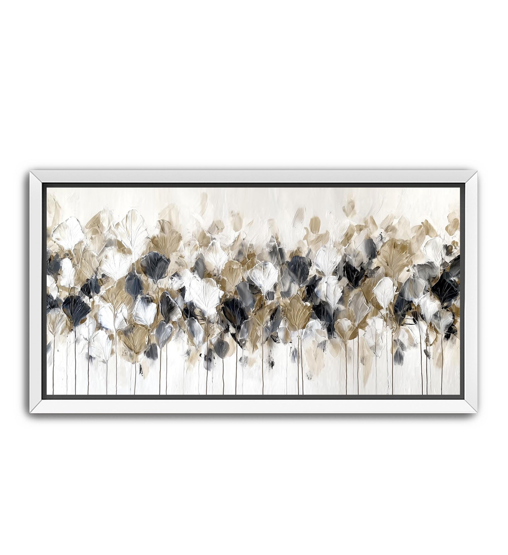 Modern neutral botanical canvas print
