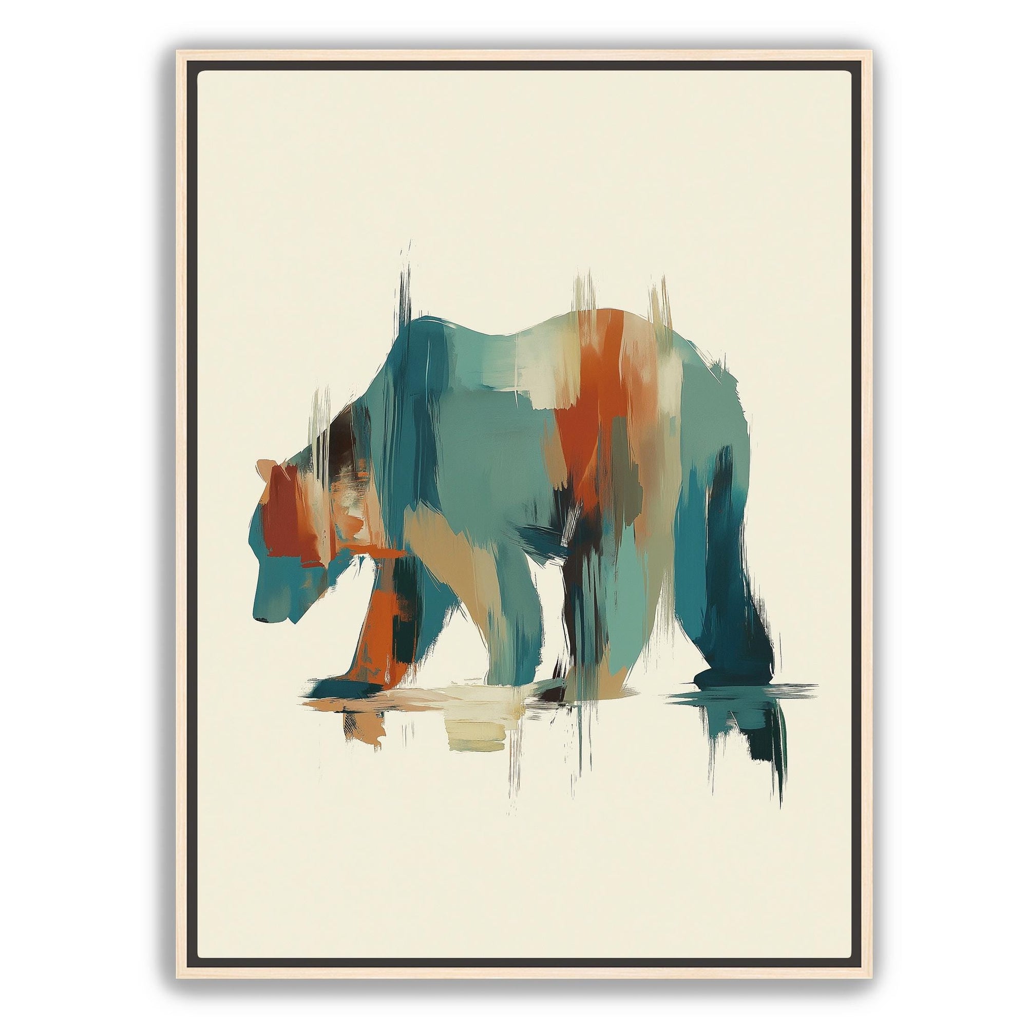 Rustic cabin bear wall decor