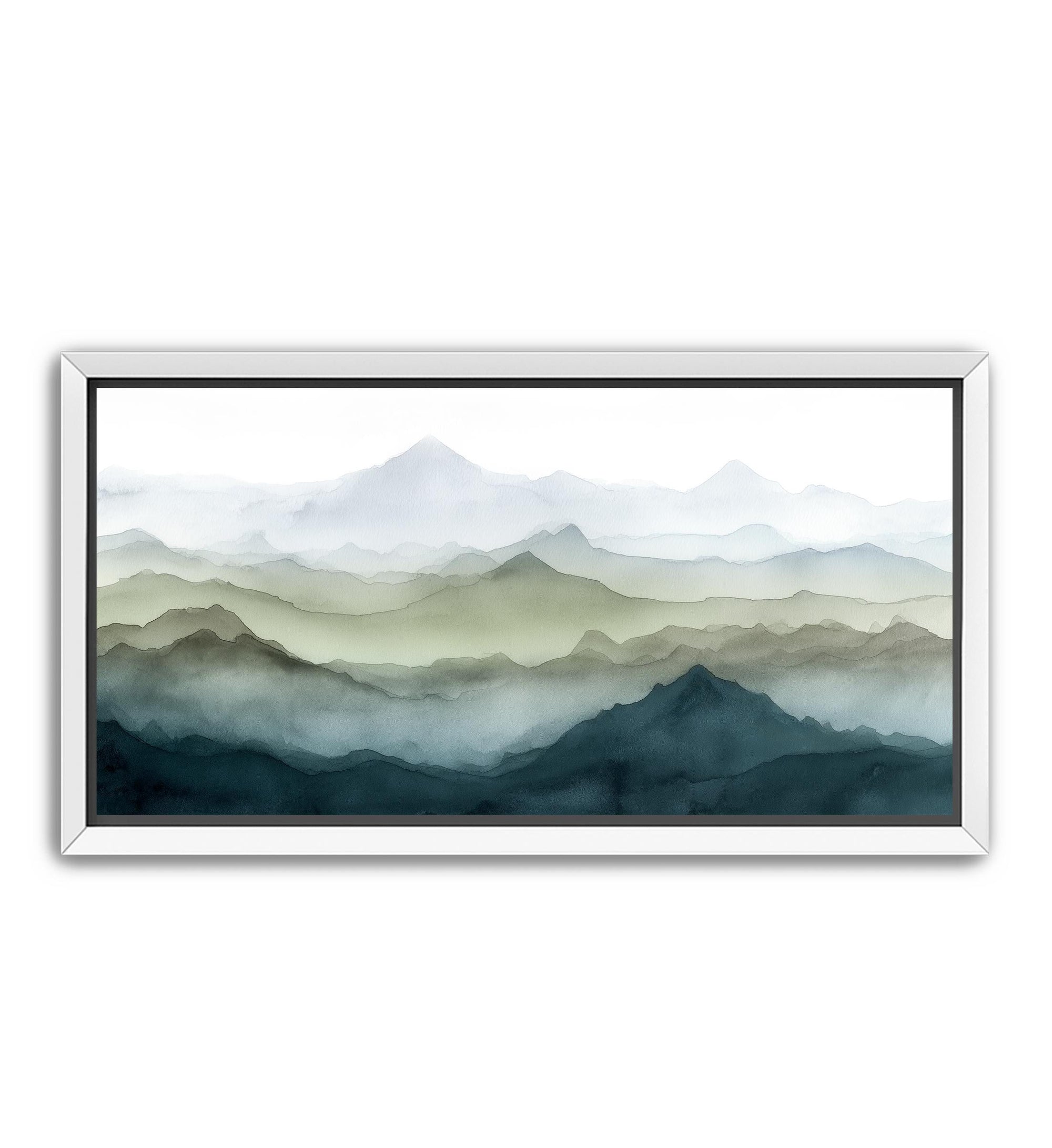 Neutral mountain landscape wall art for modern and Scandinavian interiors