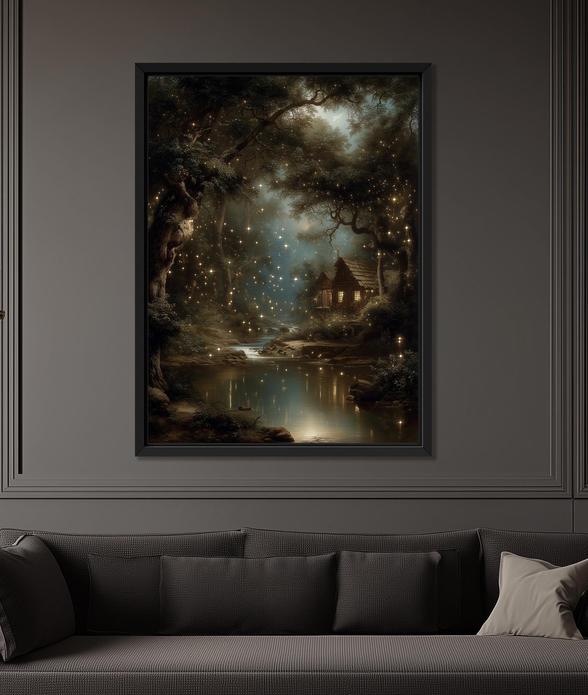 storybook forest landscape wall art