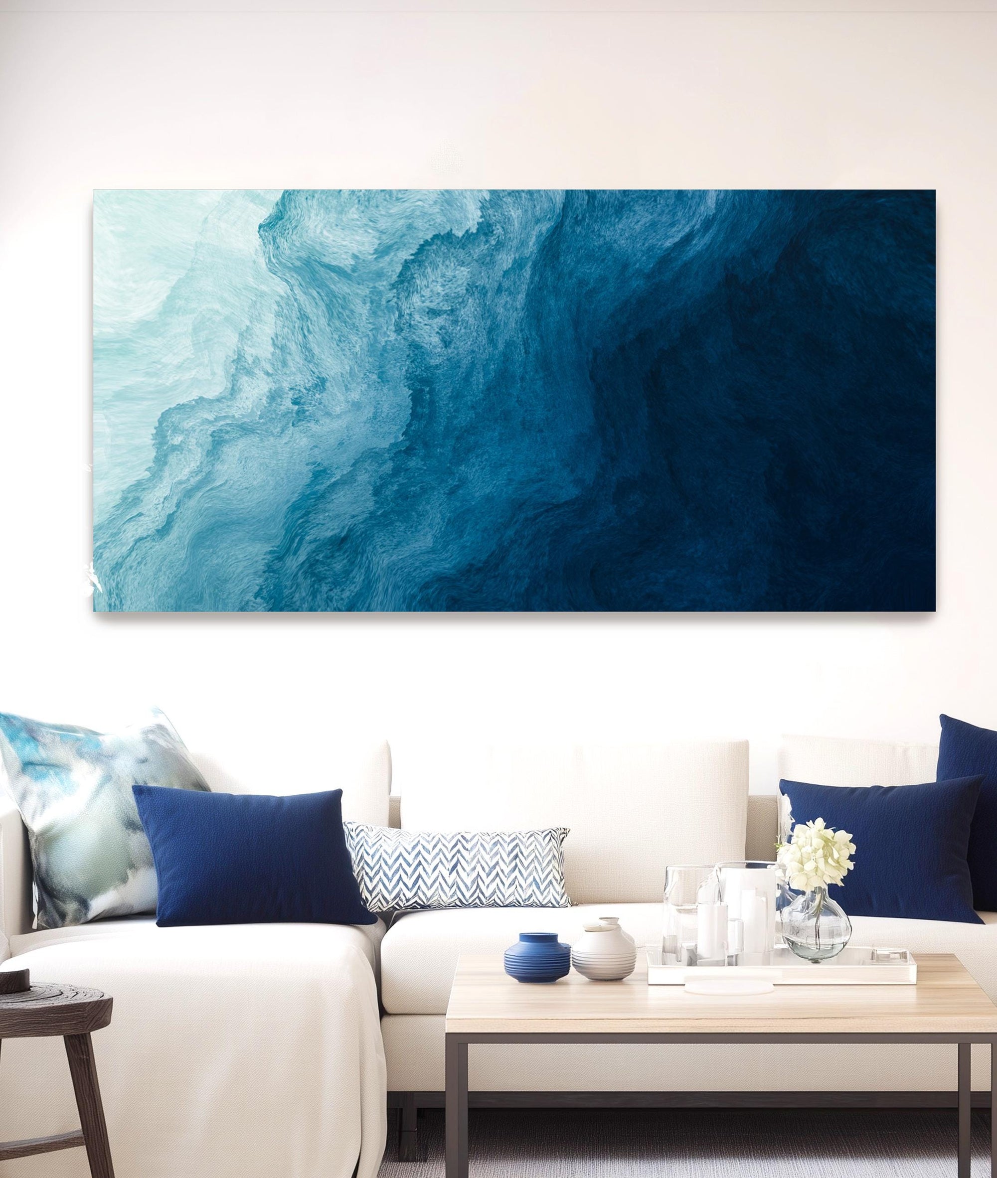 abstract ocean wall art