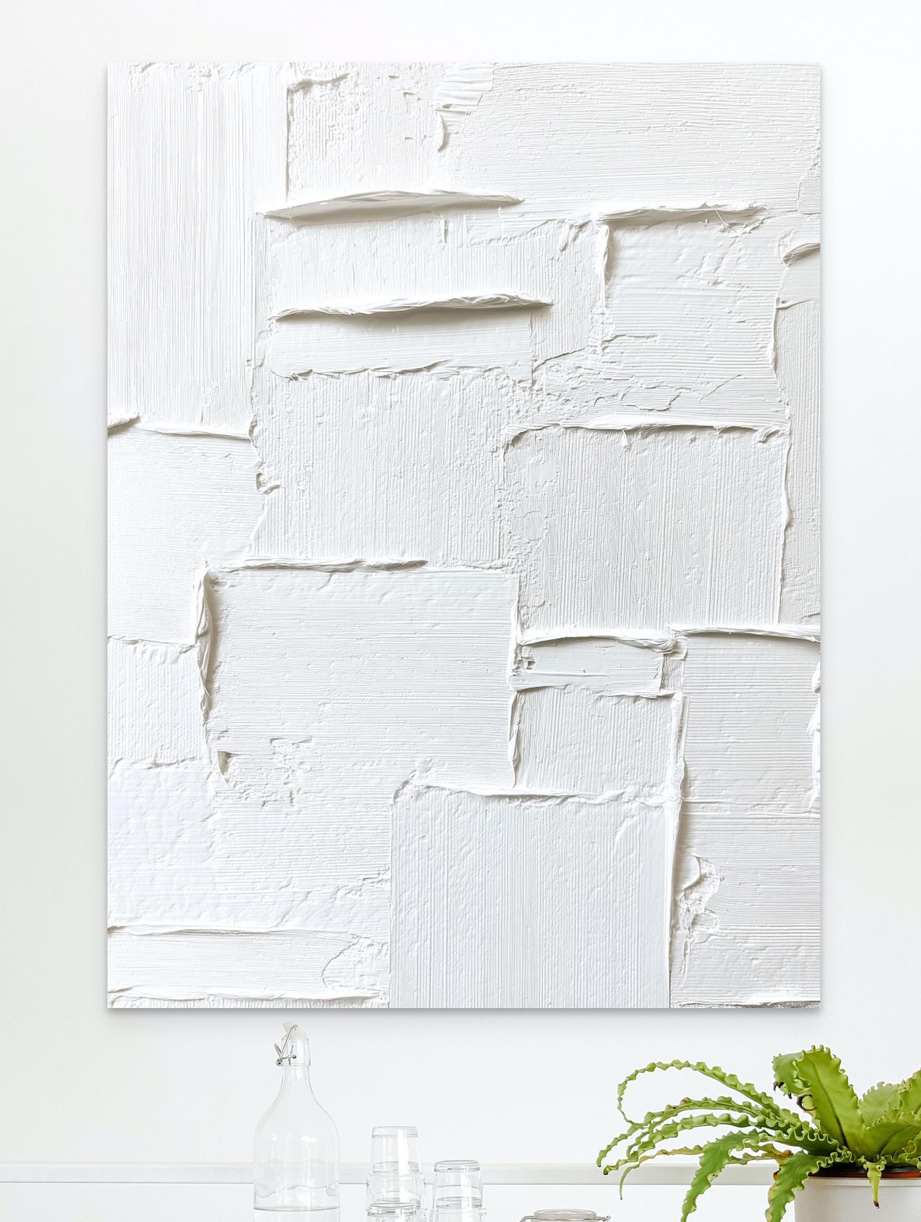 Textured impasto style abstract wall art print