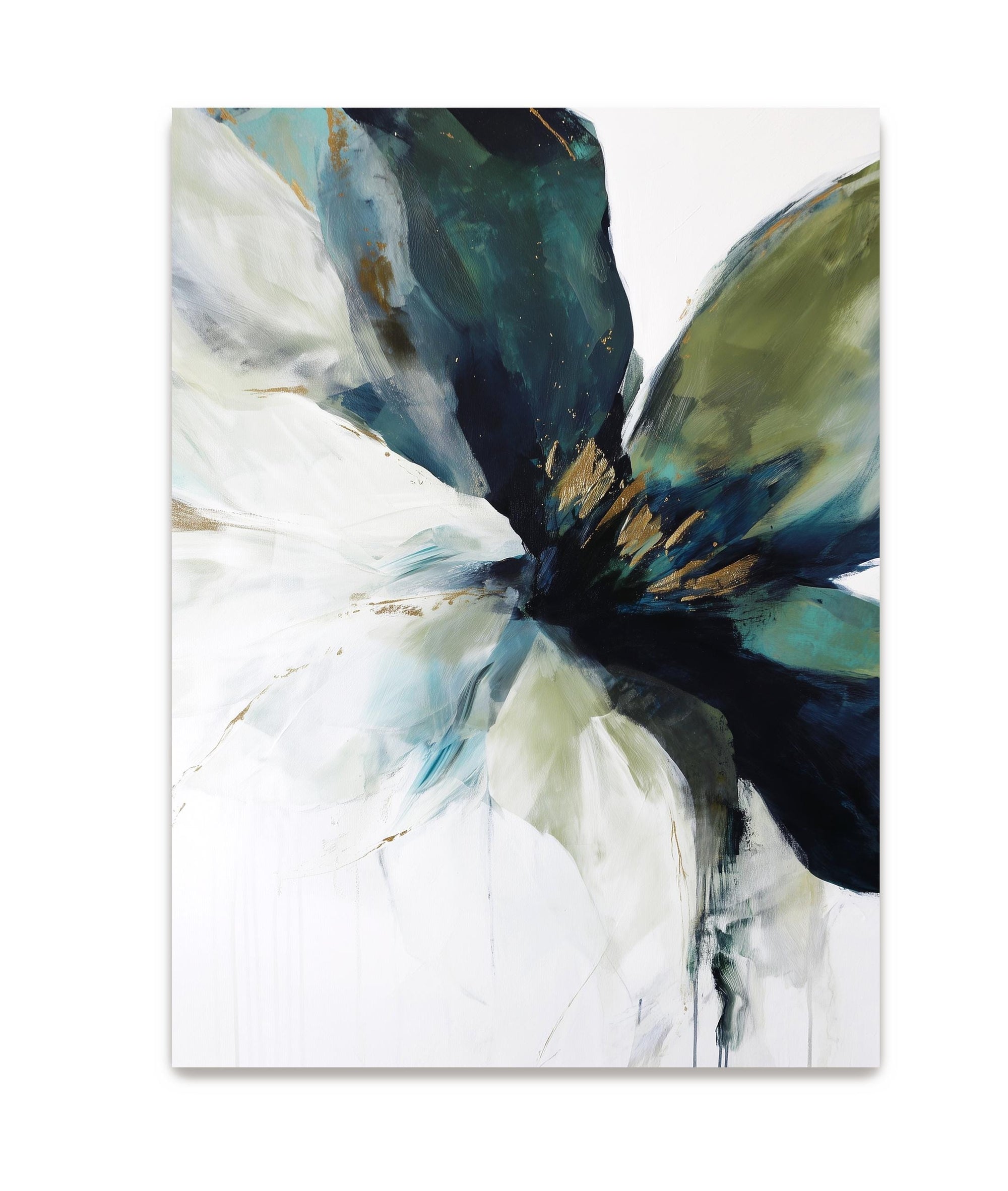 floral diptych wall art vertical