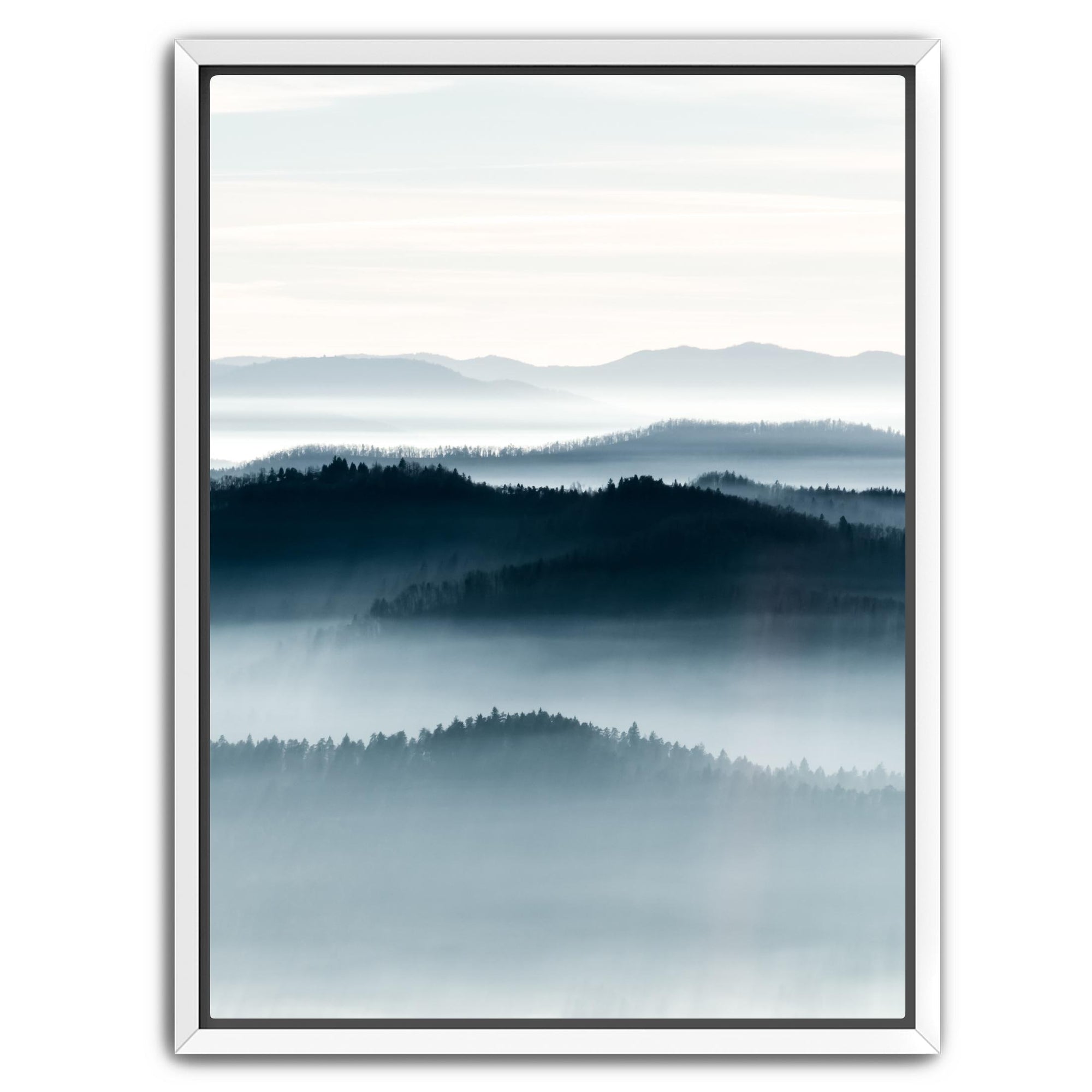 Two panel vertical mountain landscape wall art