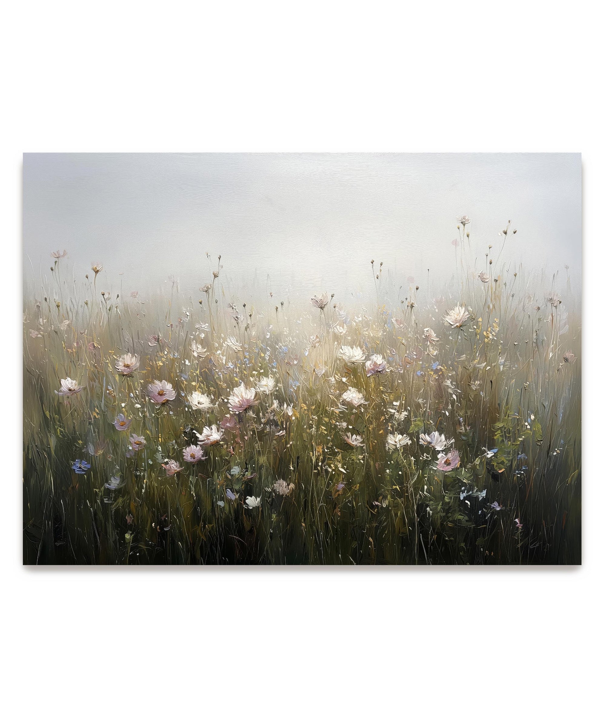 horizontal floral art