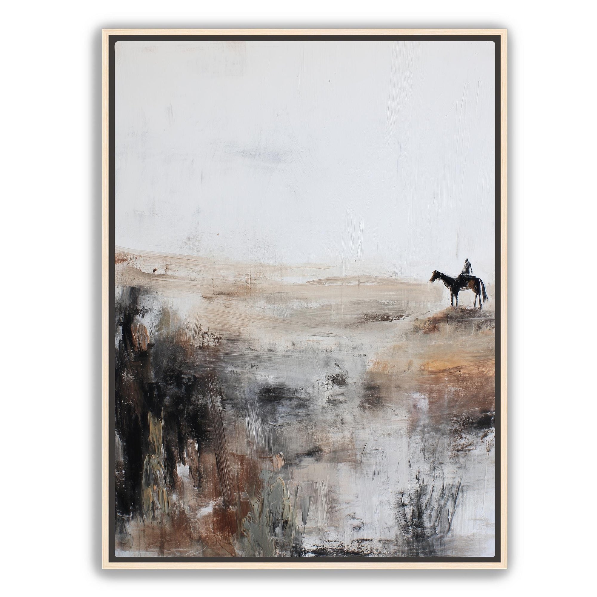 Minimal western landscape wall art print