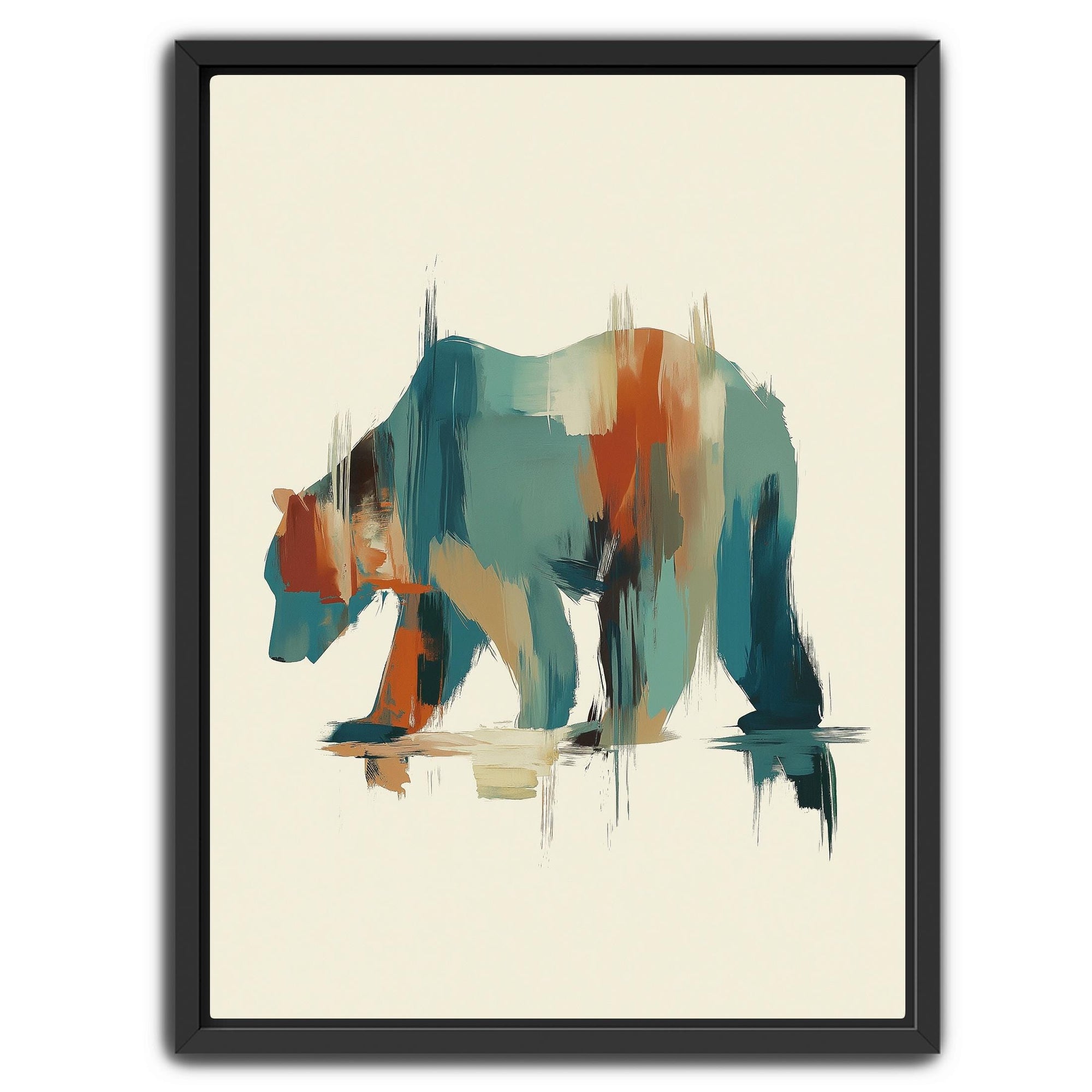 Abstract wildlife wall art