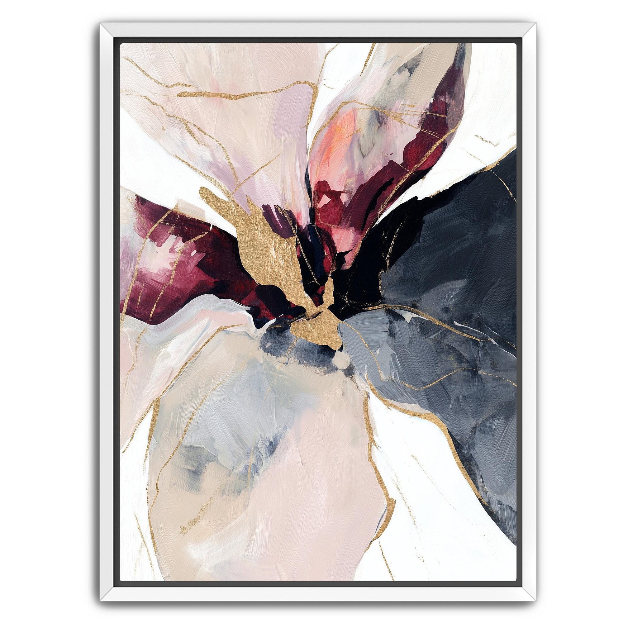 abstract botanical floral painting
