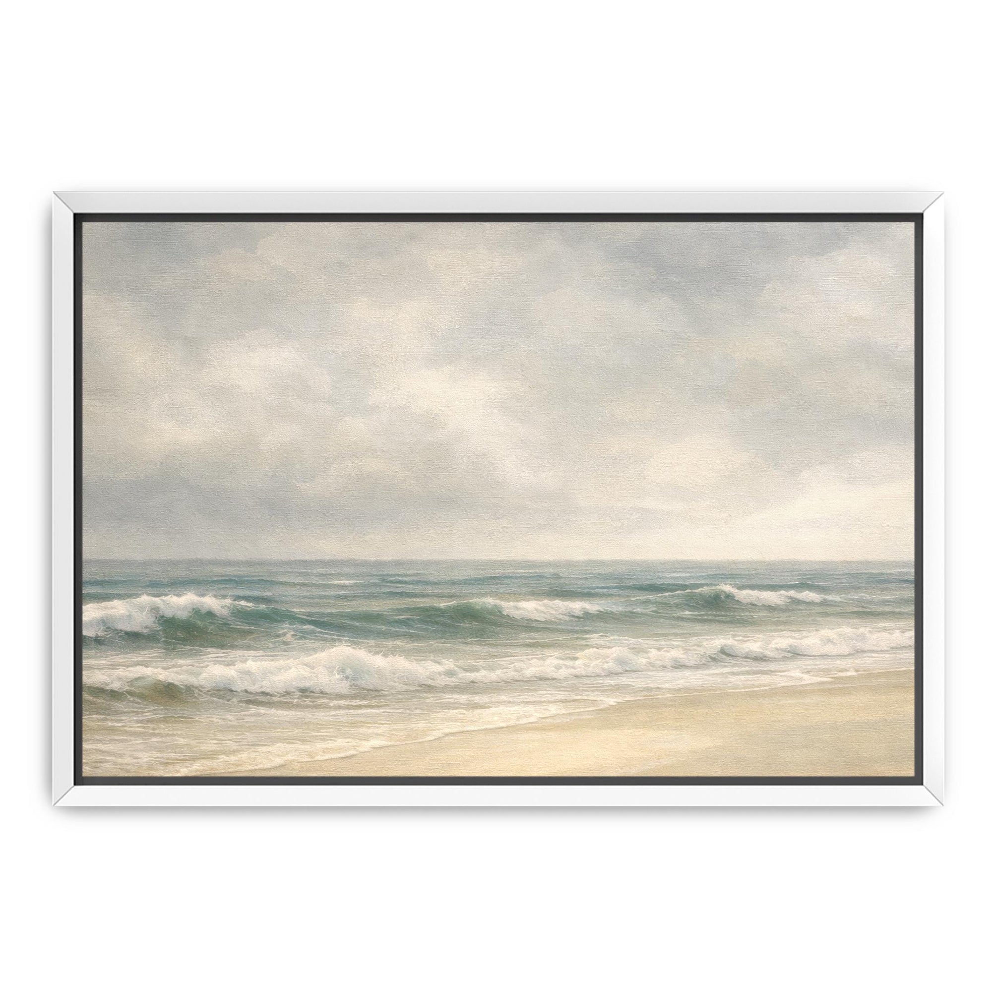 framed coastal wall decor ready to hang