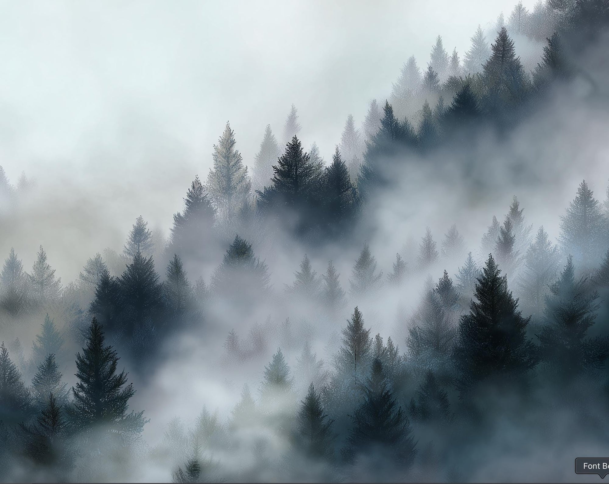 Mountain Mist Poster Art Detail