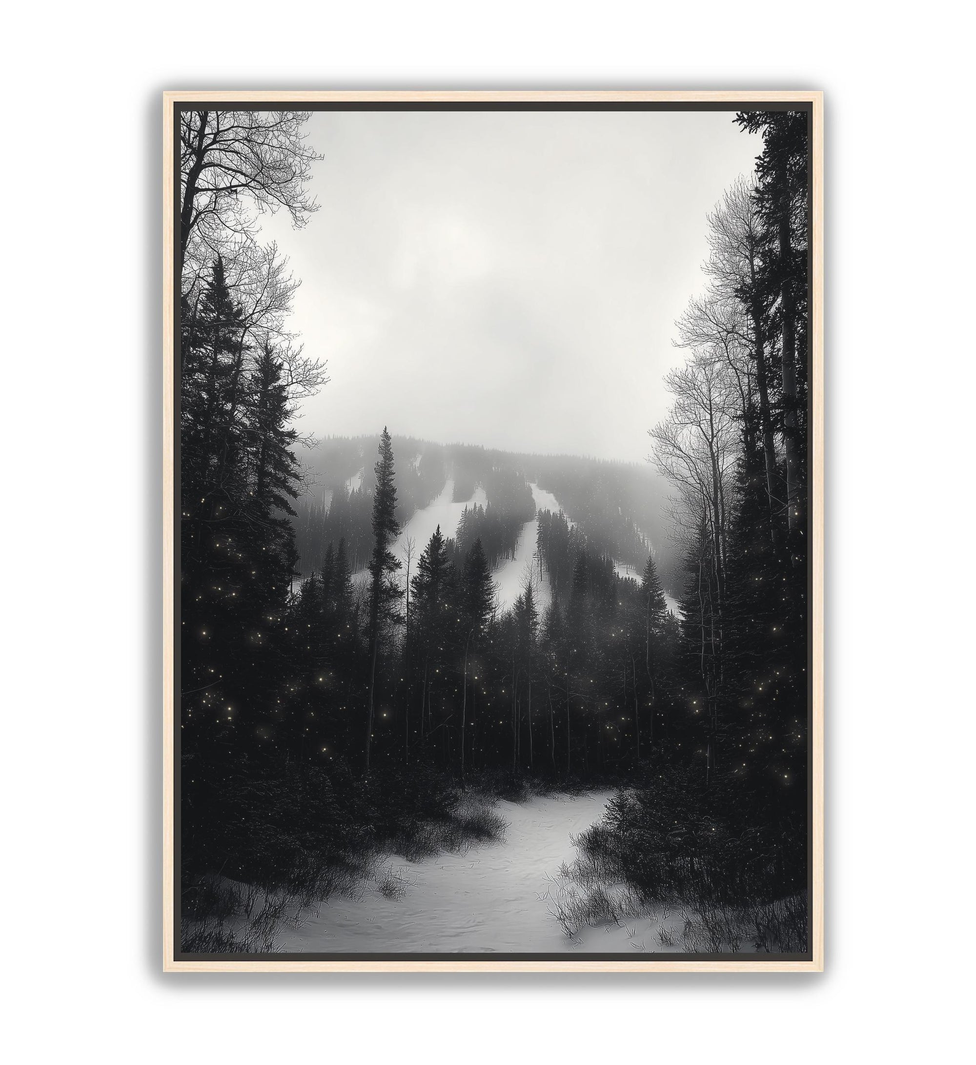 Rustic ski lodge wall decor