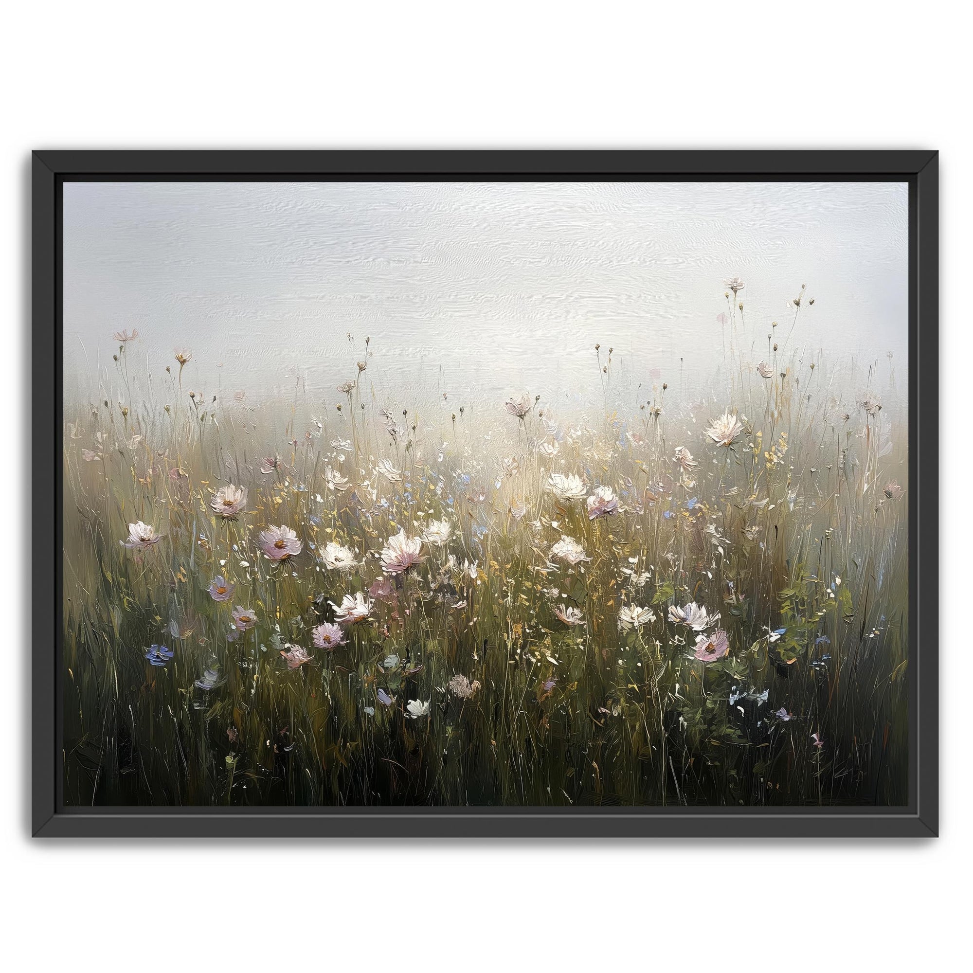 oil painting floral print