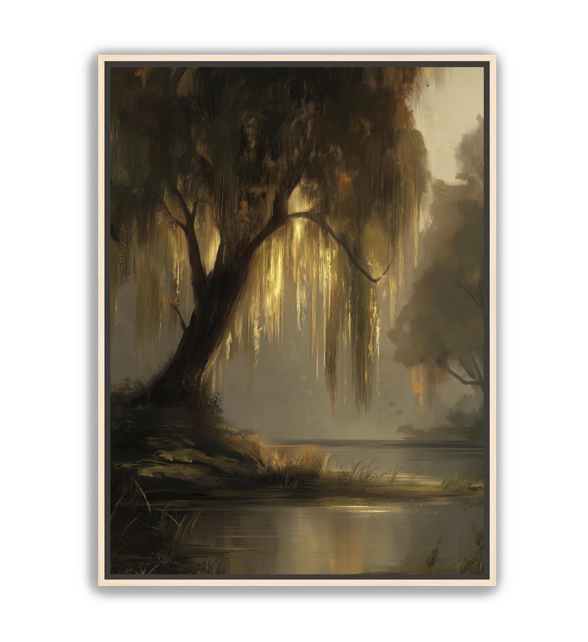 dreamy golden hour landscape wall decor