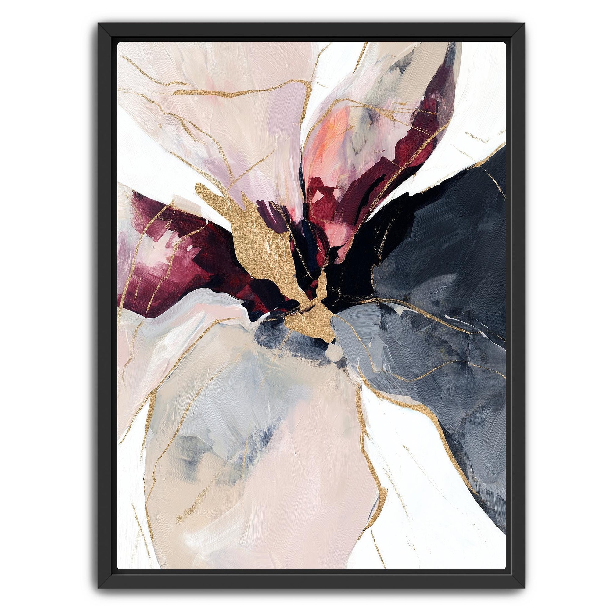 painterly abstract floral artwork