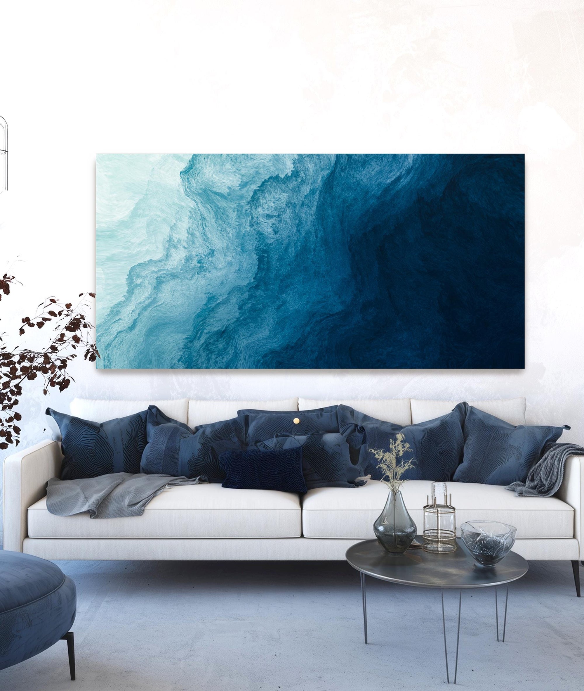 coastal abstract wall art