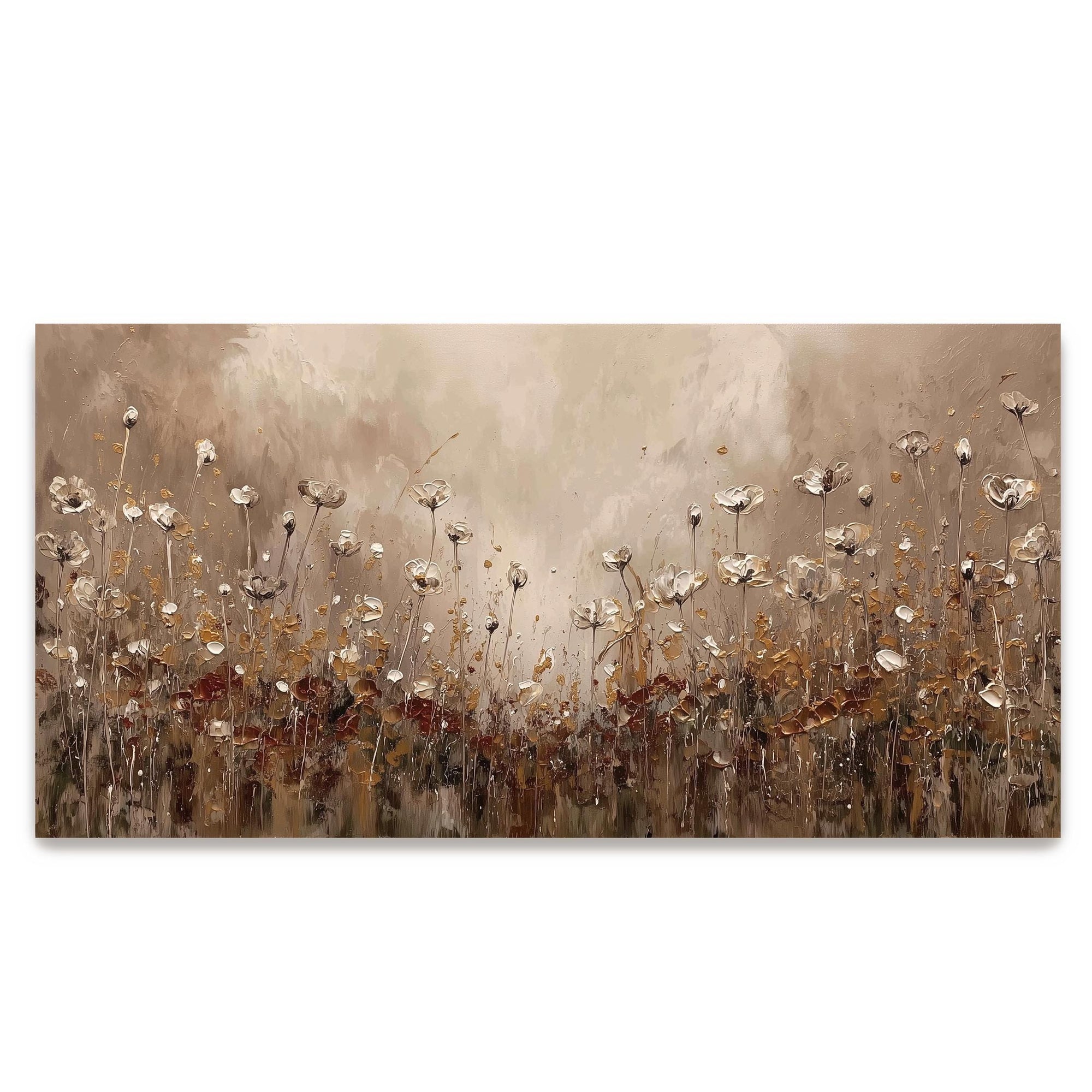 textured floral painting palette knife